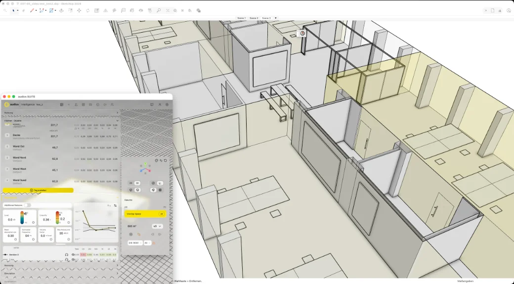 audics – SketchUp-Plugin in der eigenen Designumgebung